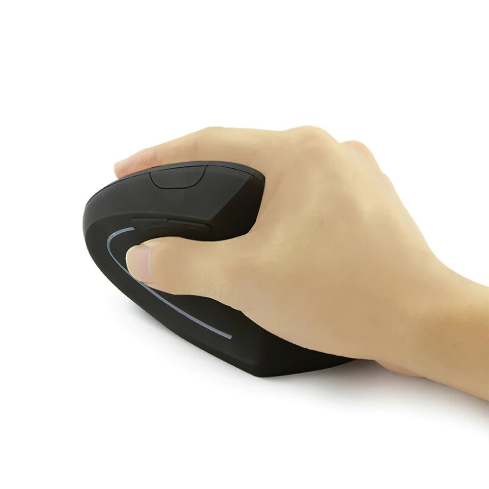 Mouse Ergonómico Inalámbrico Negro Cómodo