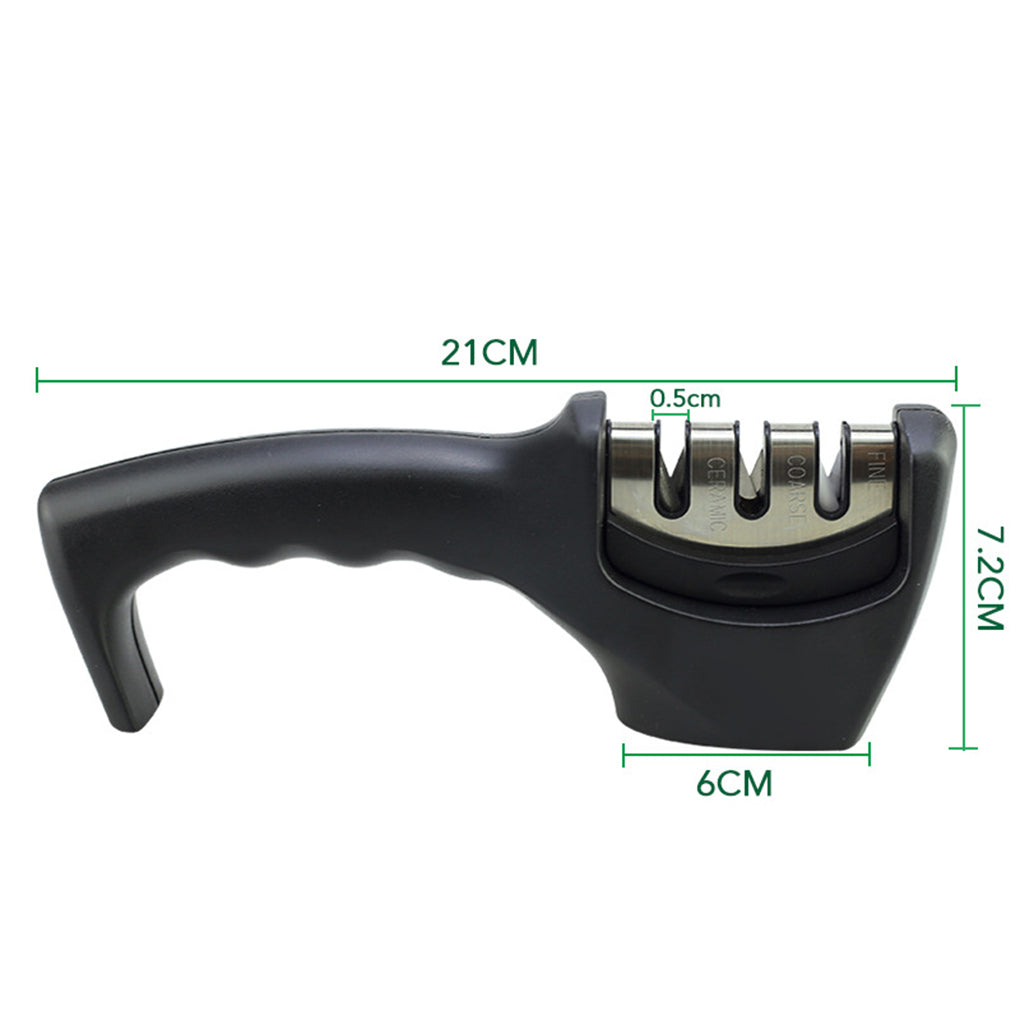 Afilador de Cuchillos Profesional de 3 Fases Ergonómico