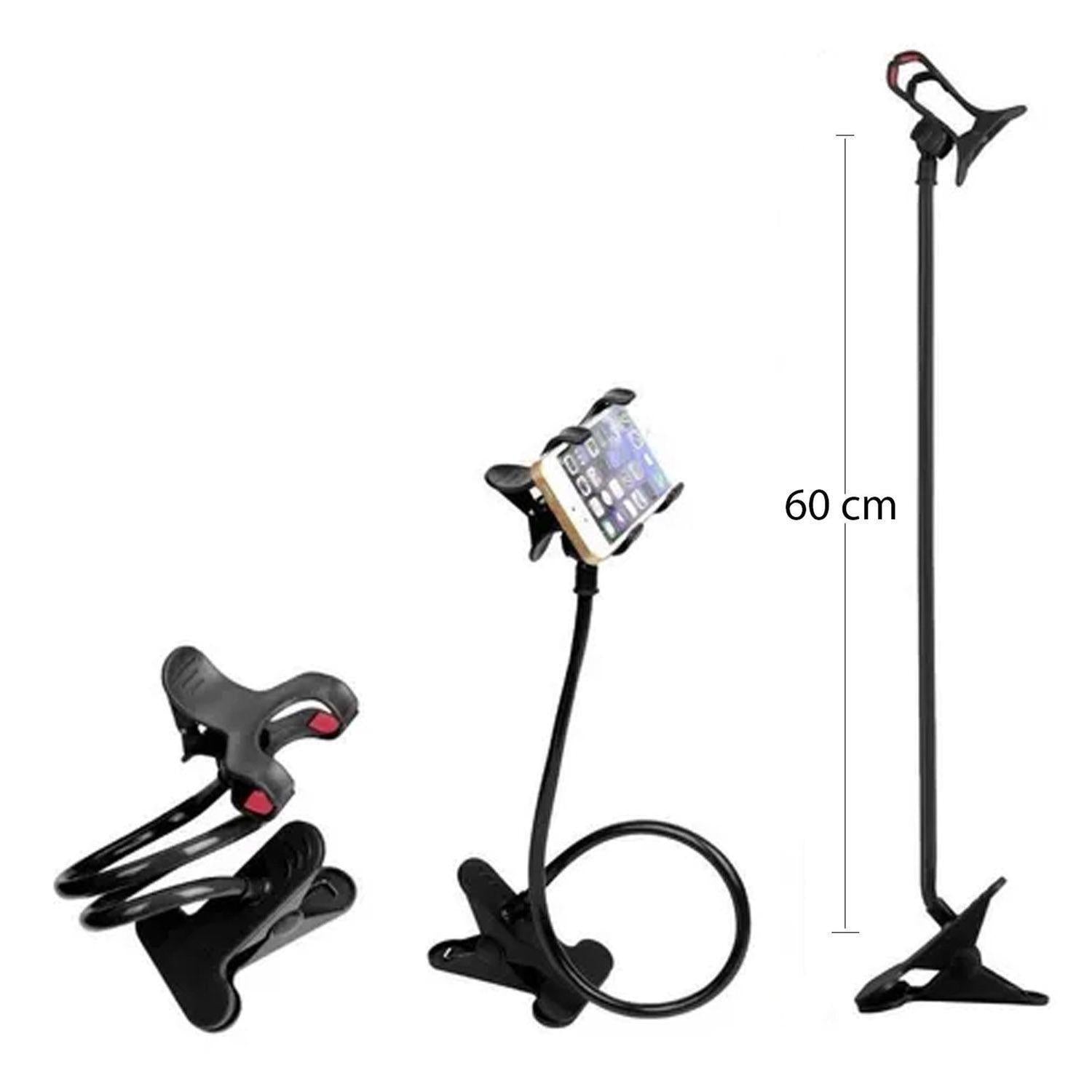 Soporte Holder Flexible De 60cm / Clip Para Celulares