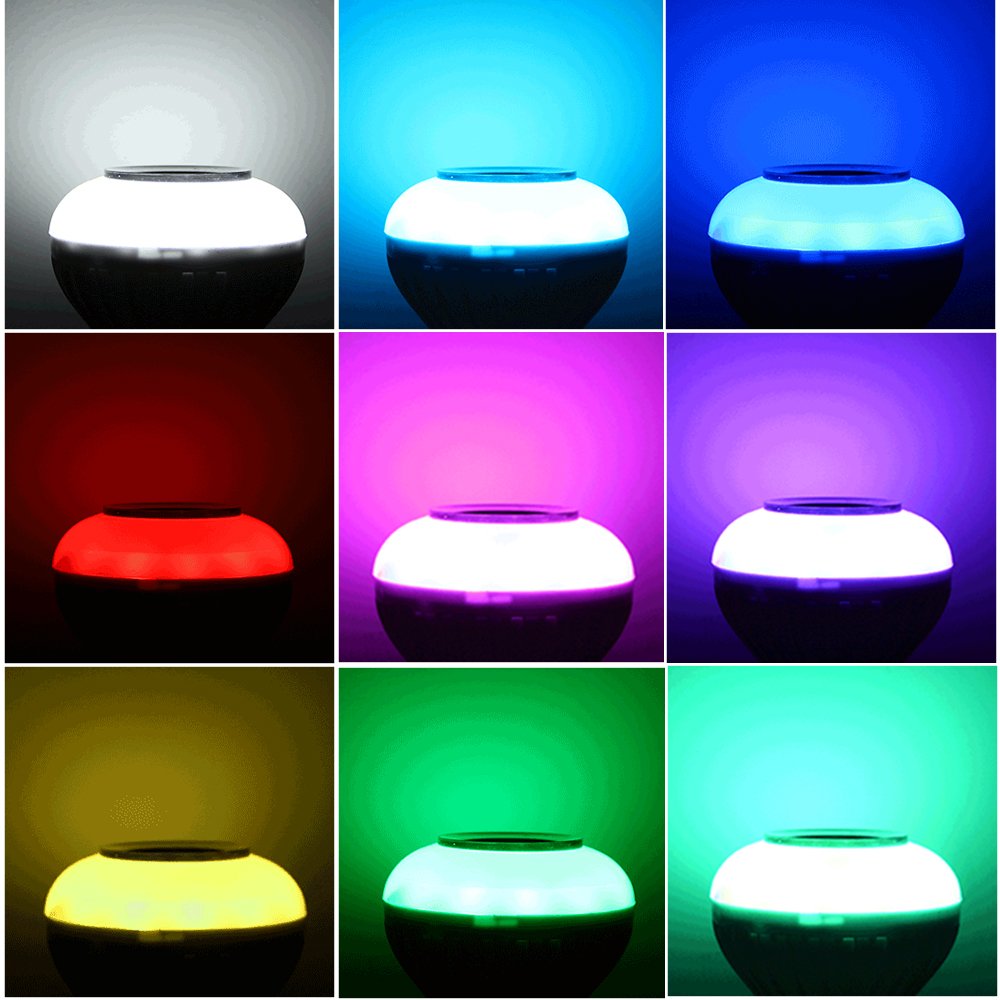 Bombillo LED Parlante RGB Bluetooth con Control