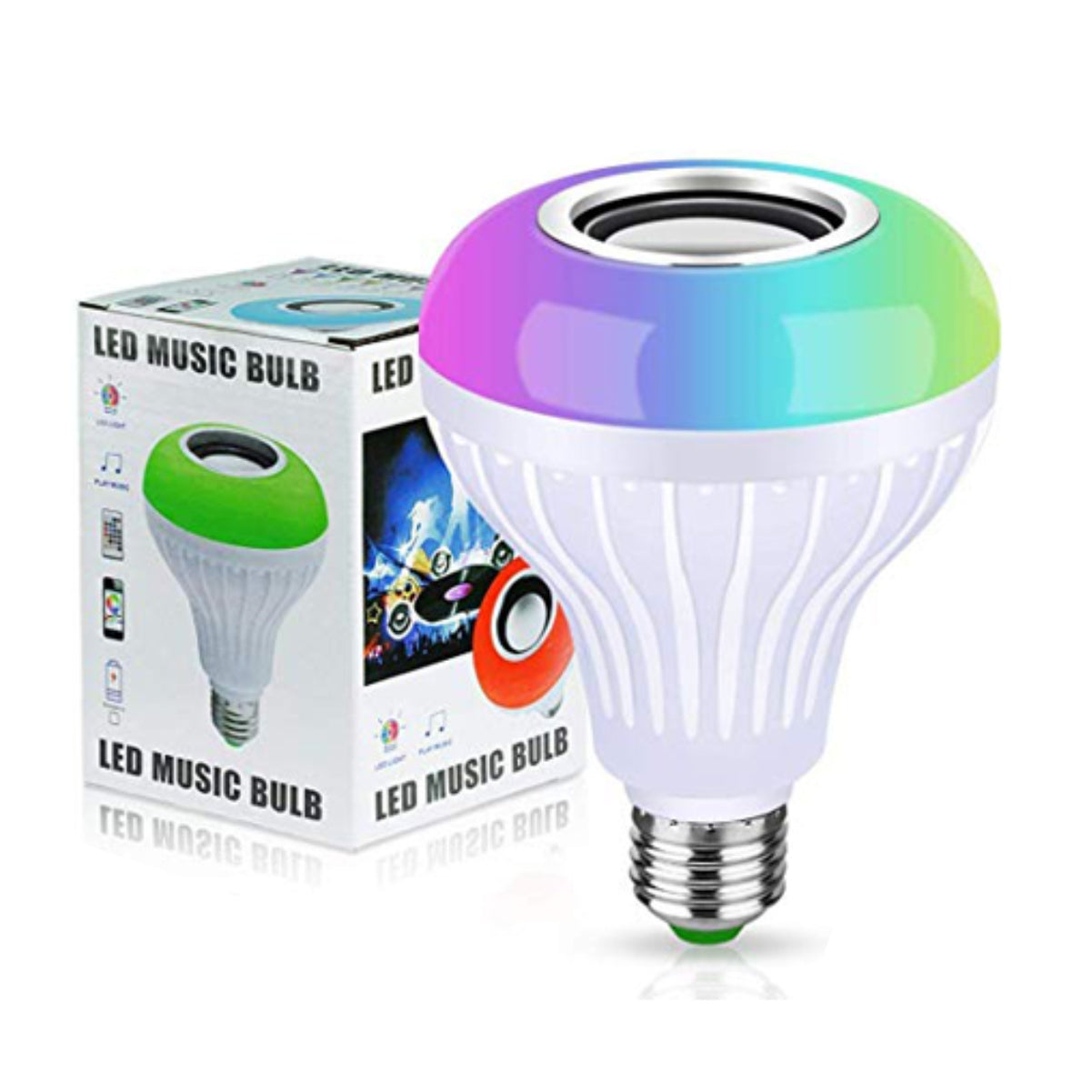 Bombillo LED Parlante RGB Bluetooth con Control