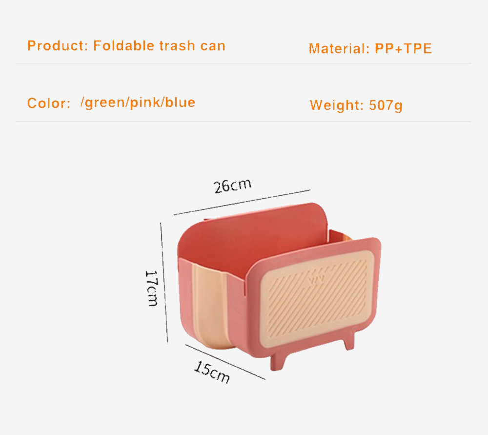 Caneca Basura Plegable 6L