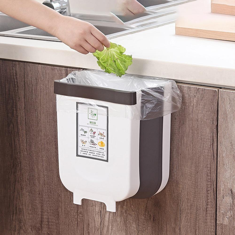 Caneca Basura Plegable Multiusos Portátil Cocina Hogar 4L - Tienvir