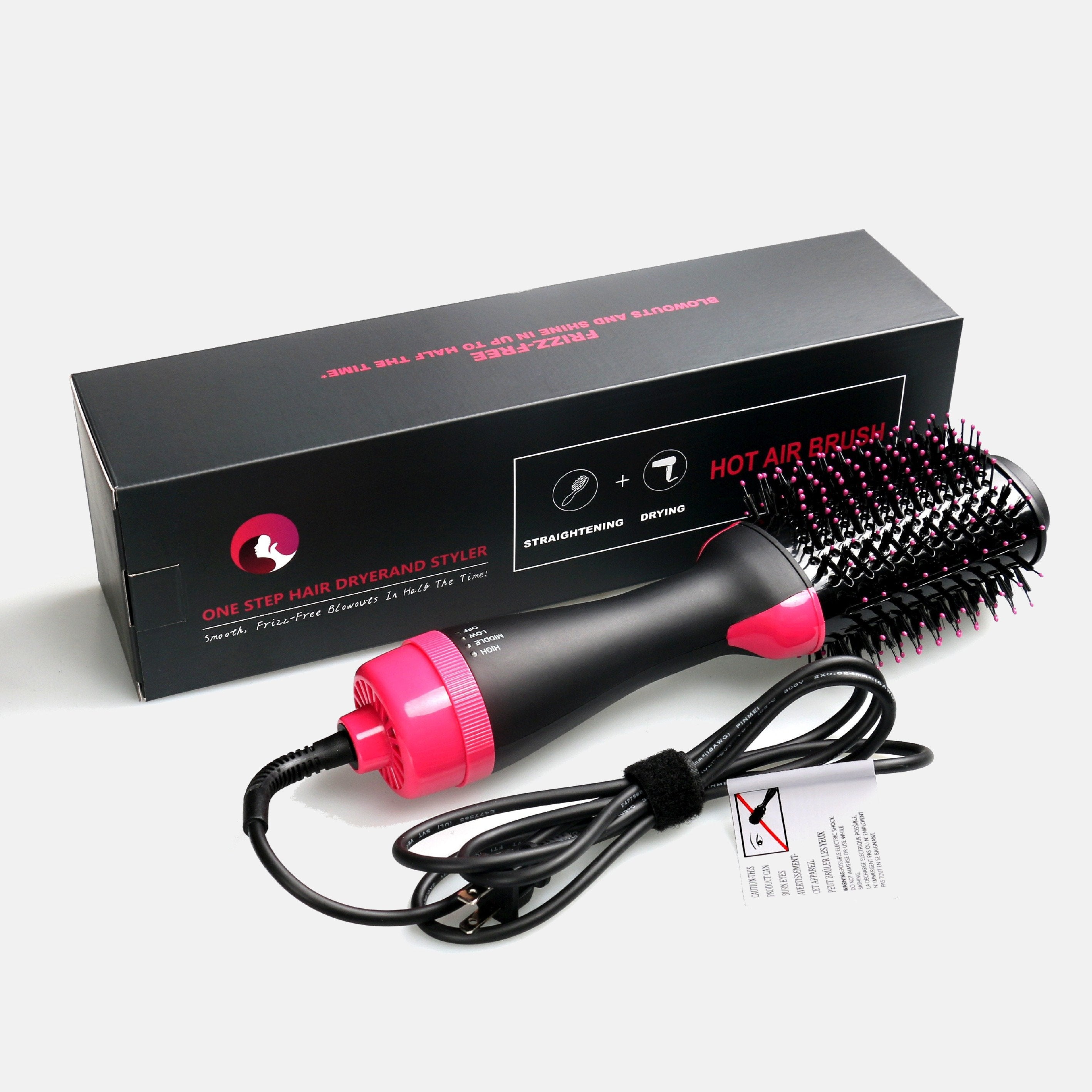 Cepillo Alisador Secador Voluminizador Cabello Multifunción - Tienvir