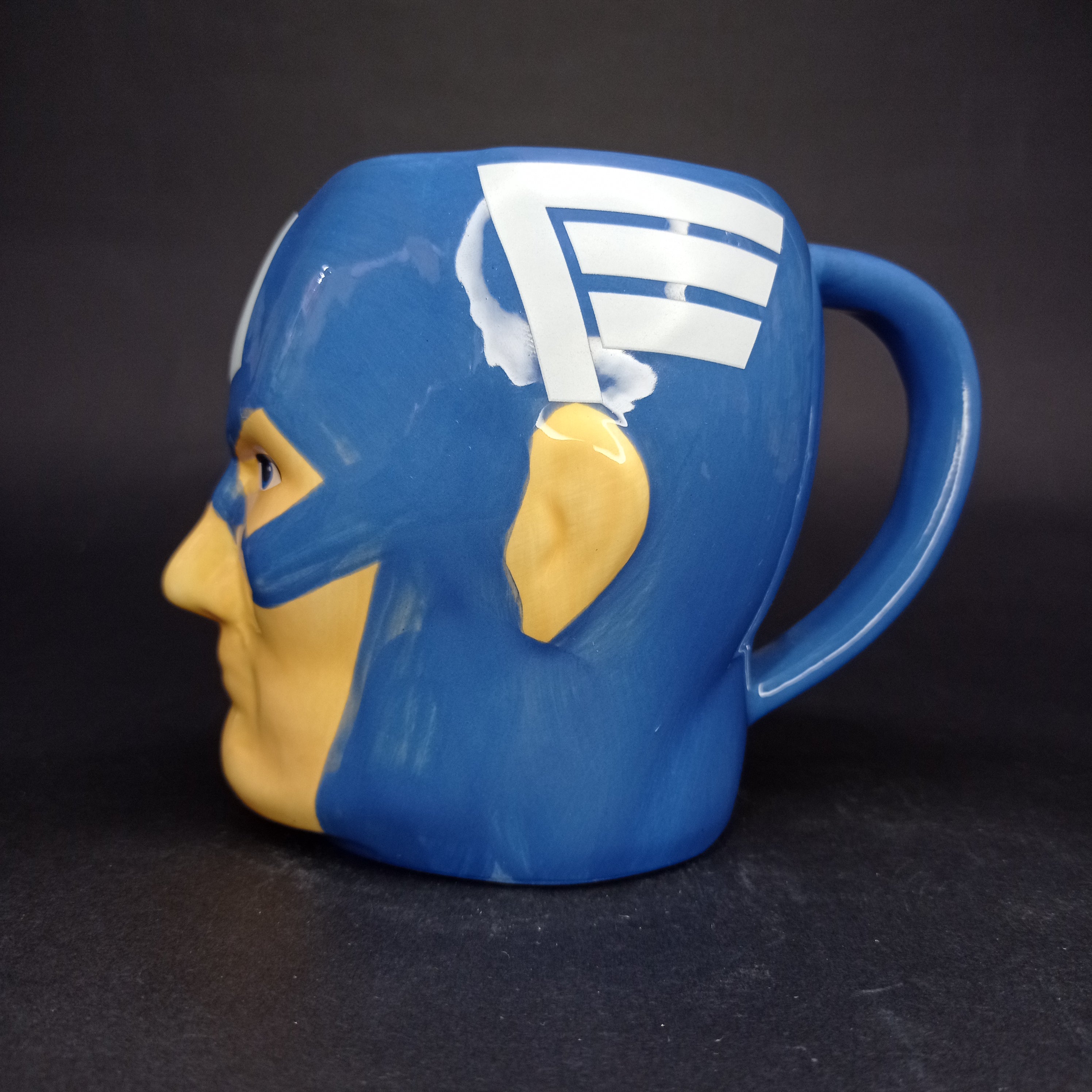 Mug Capitán América Avengers Rostro Azul