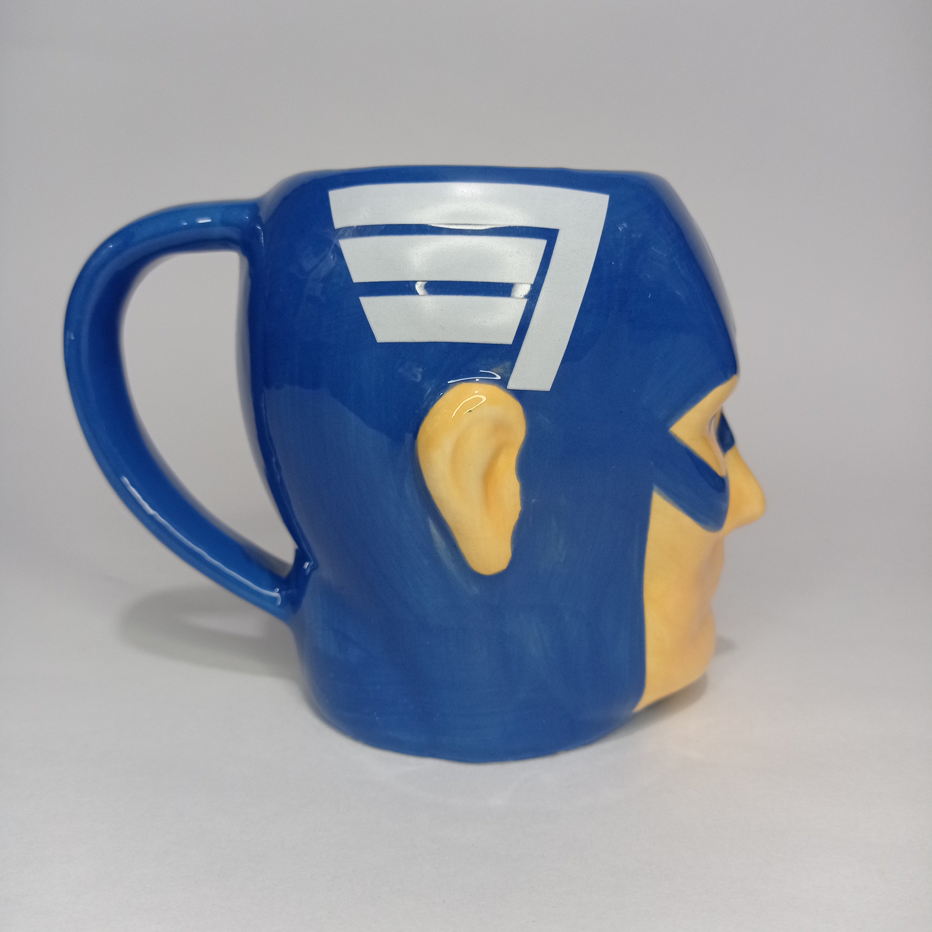 Mug Capitán América Avengers Rostro Azul
