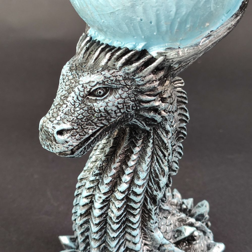 Copa Decorativa Game Of Thrones Resina Dragón 3d Azul