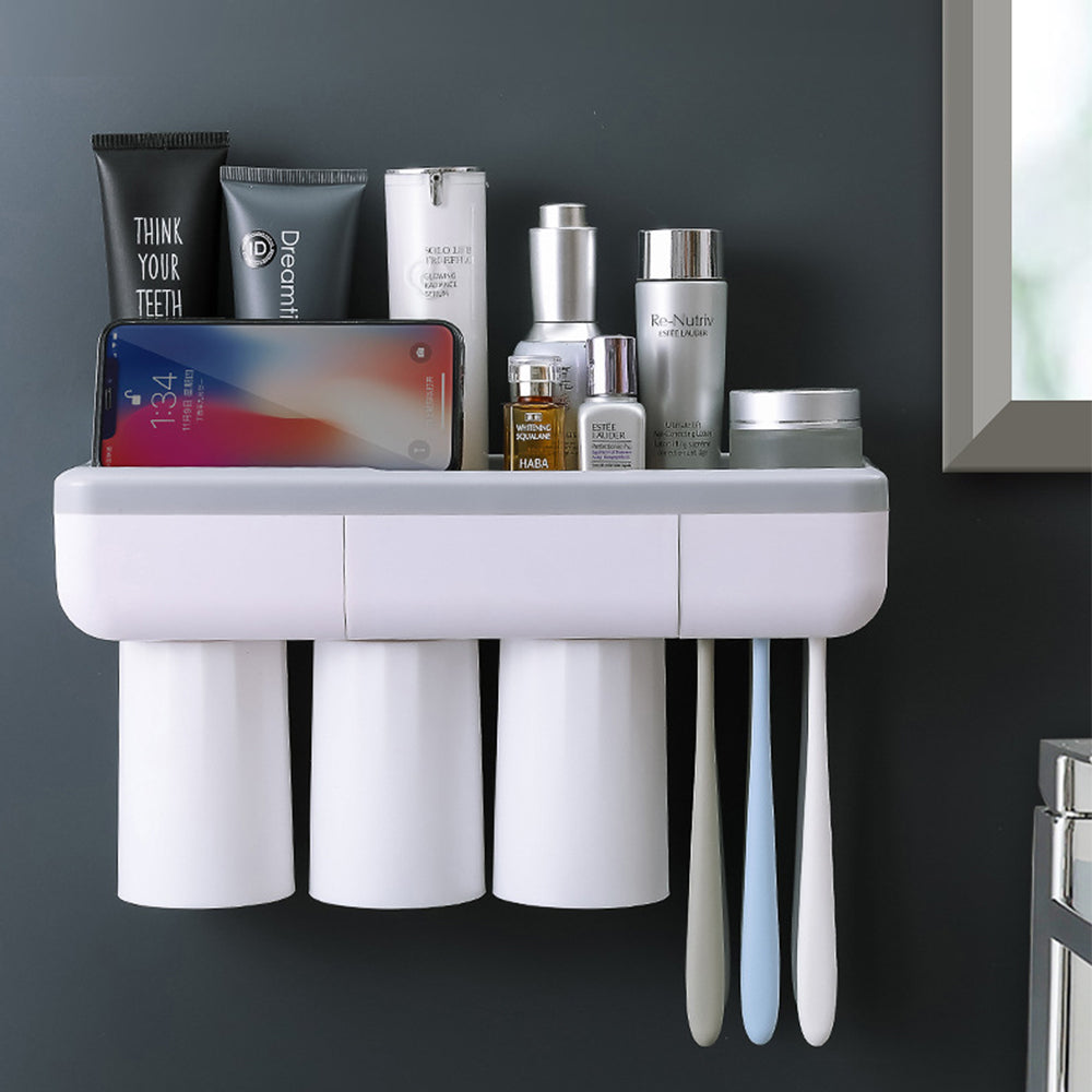 ORGANIZADOR BAÑO CON 3 VASOS