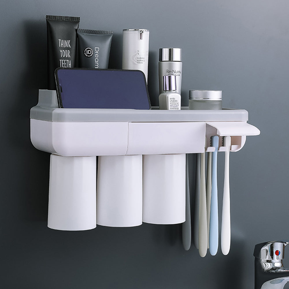 ORGANIZADOR BAÑO CON 3 VASOS