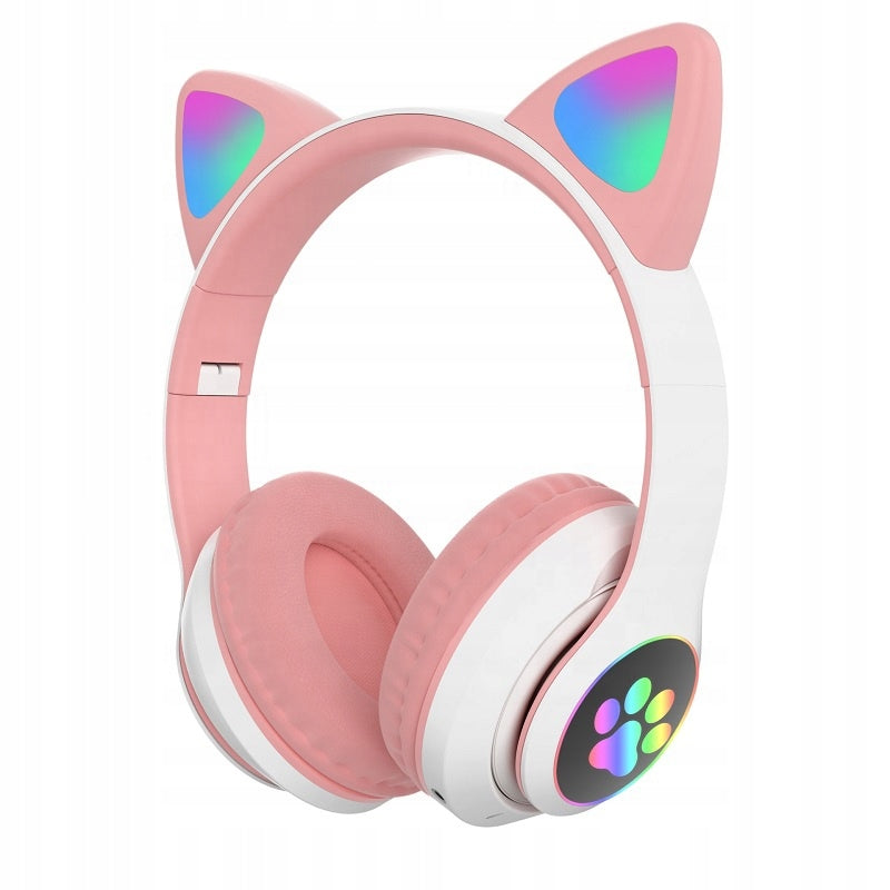 Diadema Bluetooth con Orejas de Gato RGB VZV-28M Color Variado