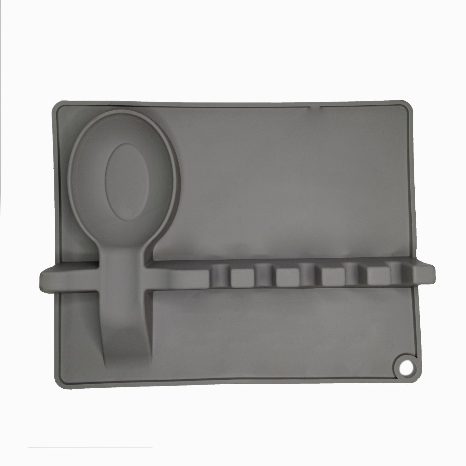 Posa Cucharas Soporte Utensilios Cocina Silicona 5 Ranuras Multiuso