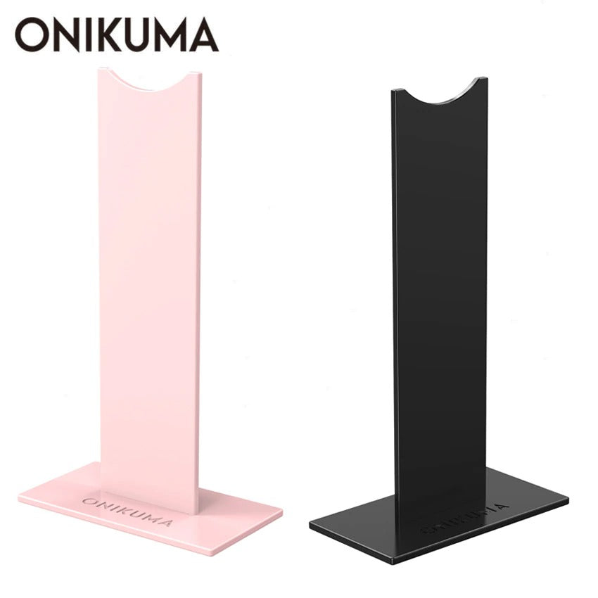 Soporte para Diademas Gamer Onikuma Negro / Rosado
