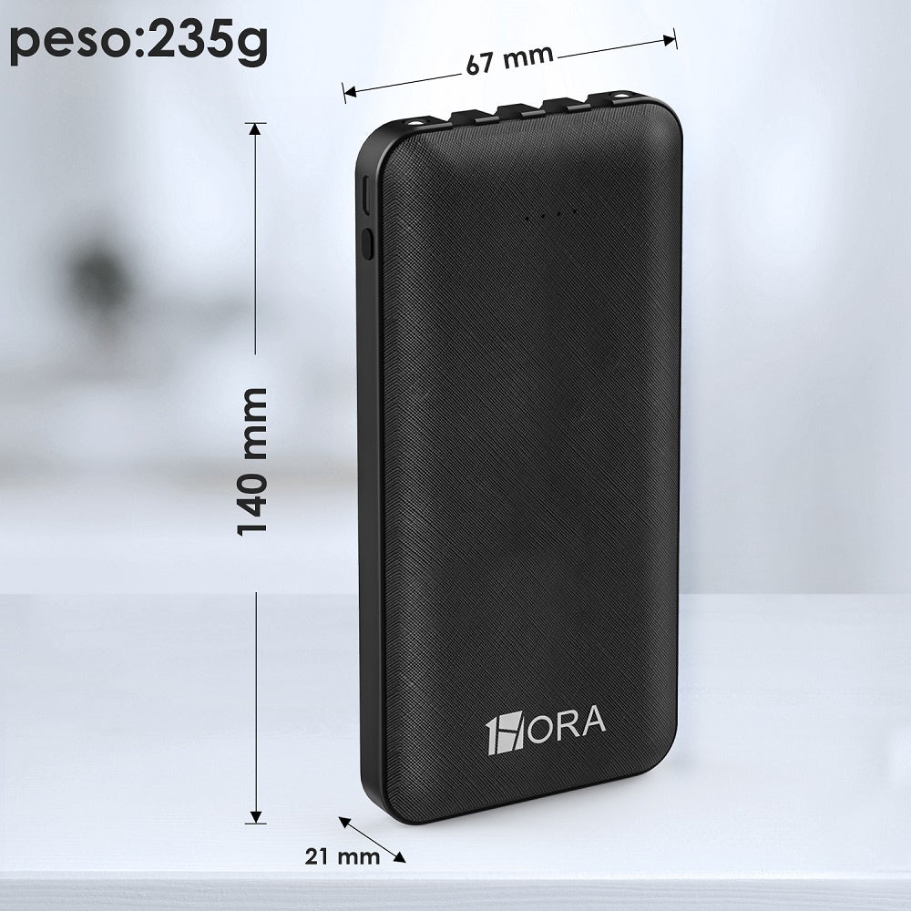 Power Bank 20000mA Carga Rápida Cuatro Cables GAR159