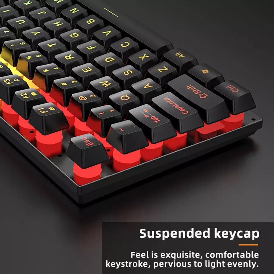 Combo Gamer Teclado, Mouse, Diadema y Mousepad Jertech CT-04