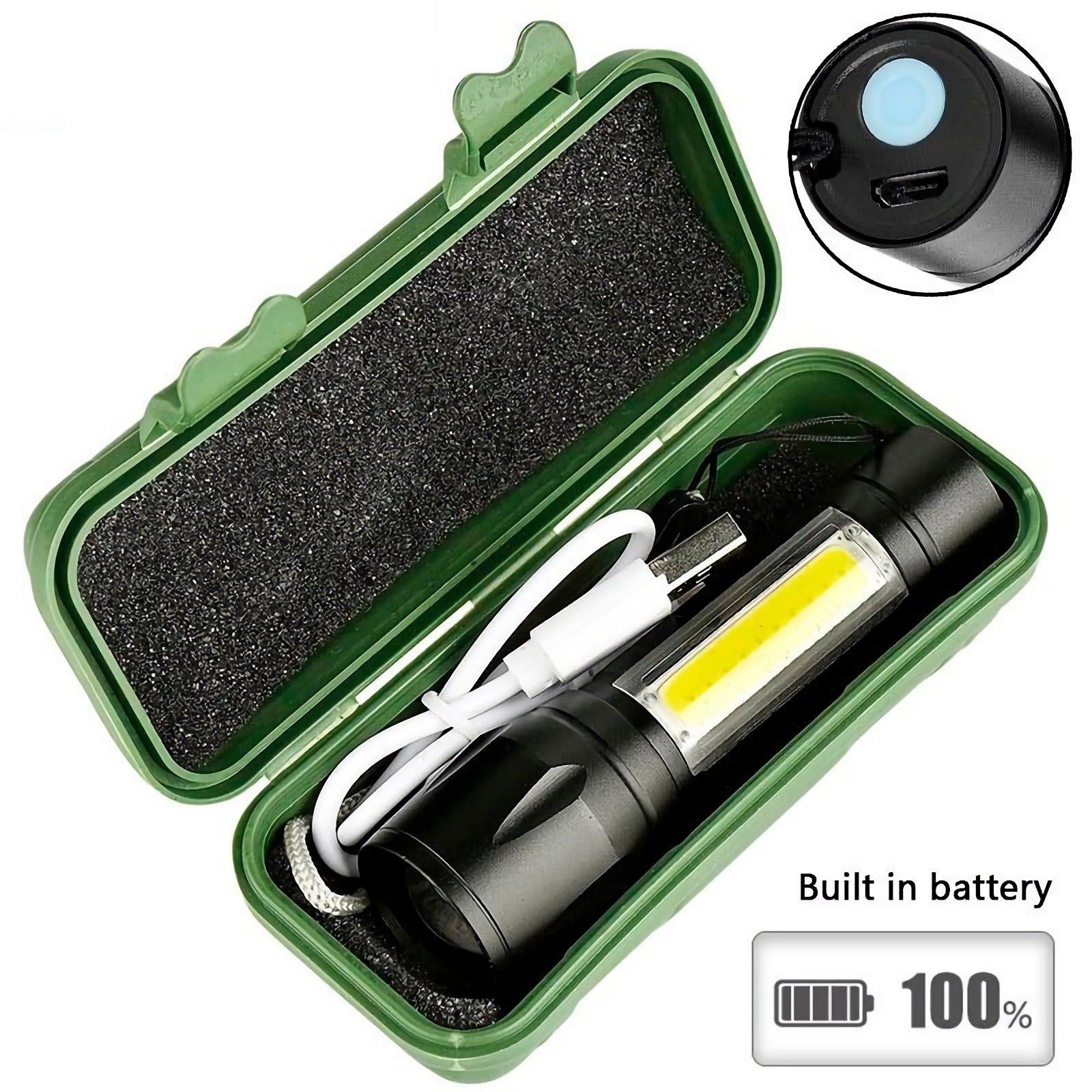 Mini Linterna USB Mini Linterna USB WCD-511 Multiusos Recargable Potente
