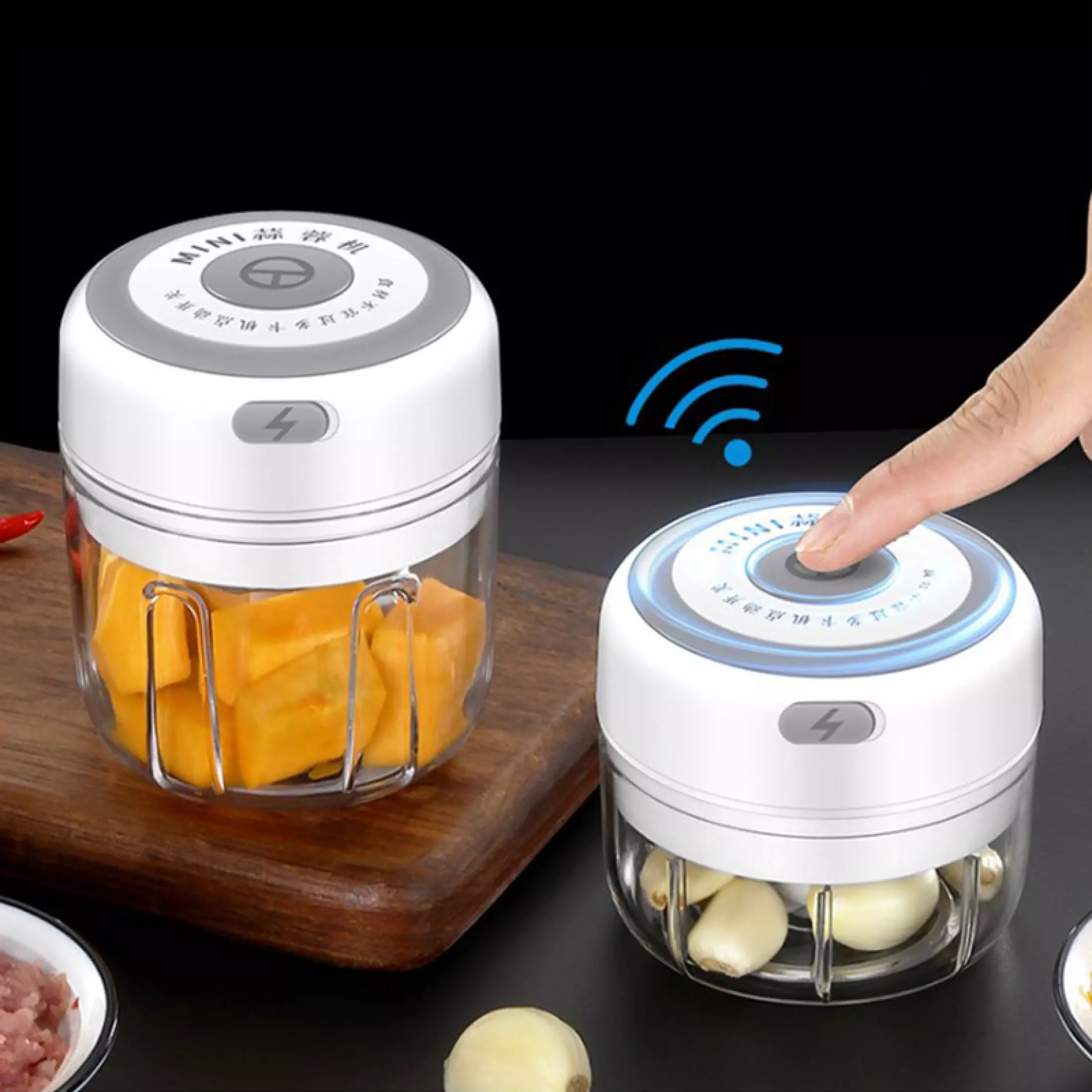 Picadora Inteligente Multiusos Recargable de Cocina