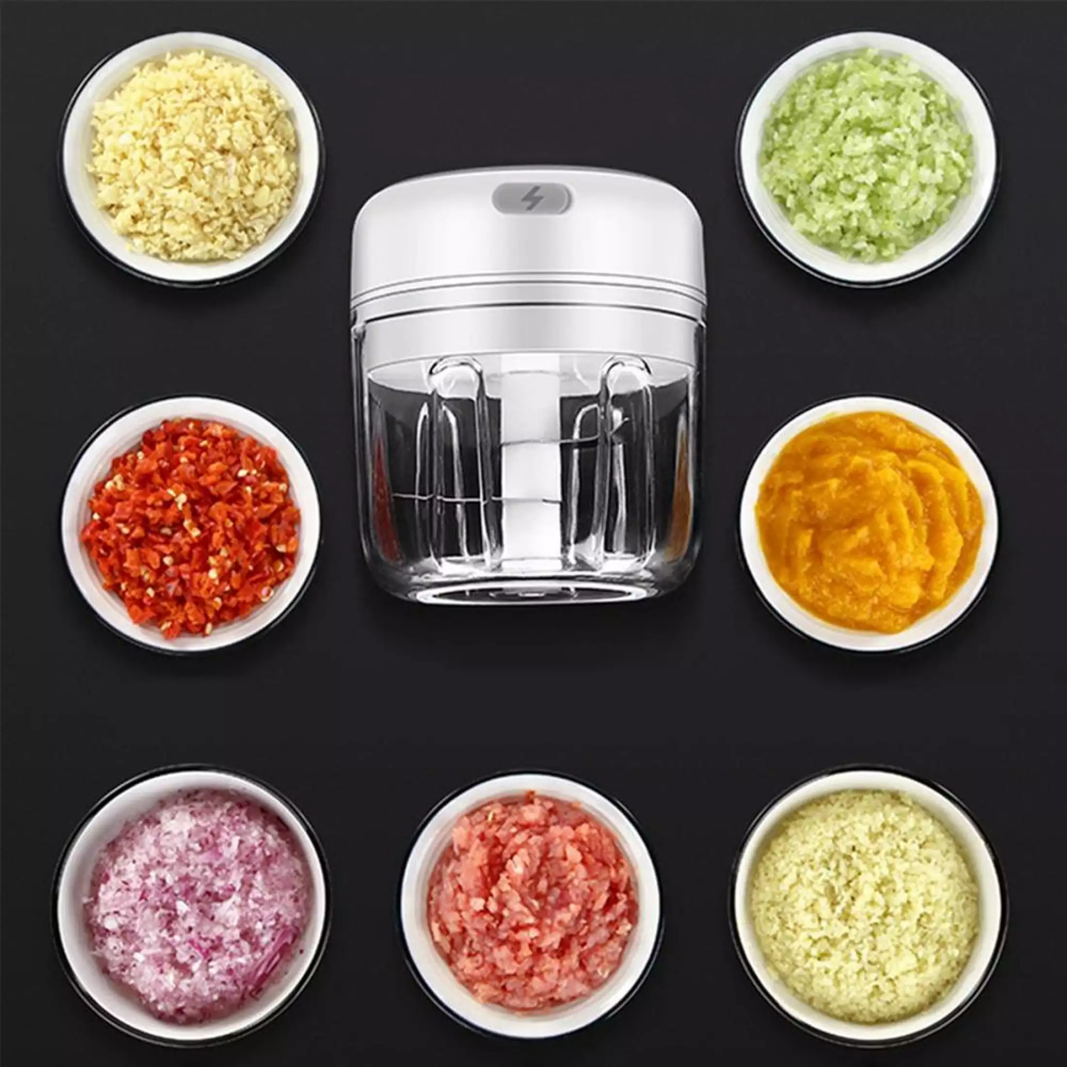 Picadora Inteligente Multiusos Recargable de Cocina