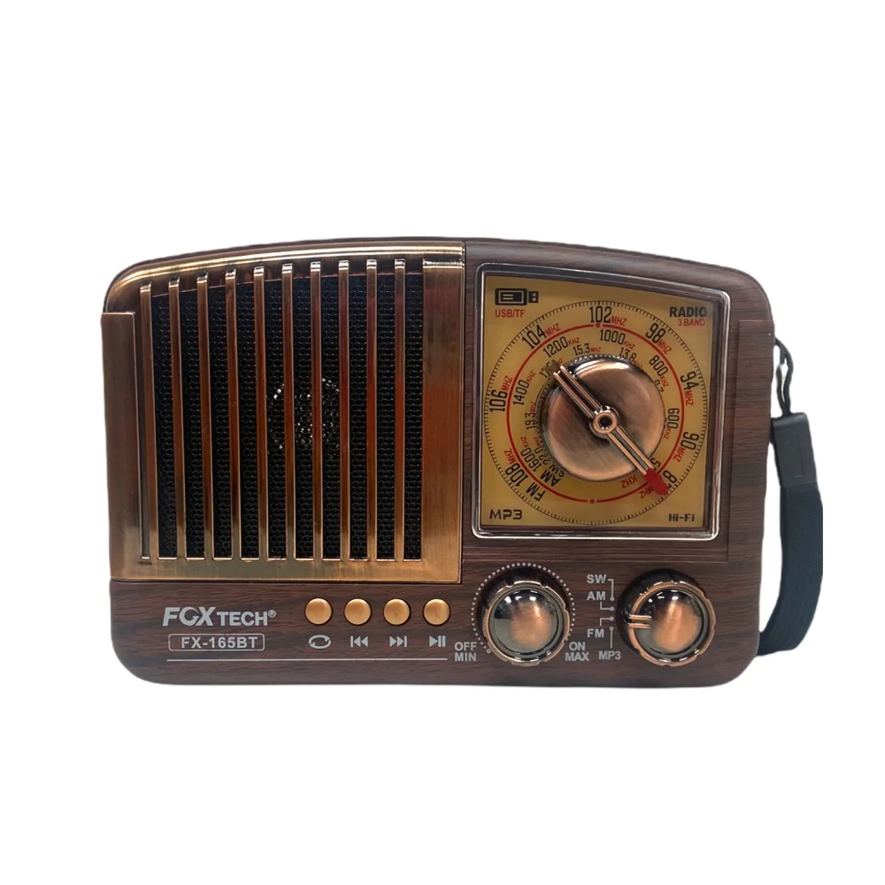 Radio AM y FM Parlante Bluetooth Vintage FX-165BT