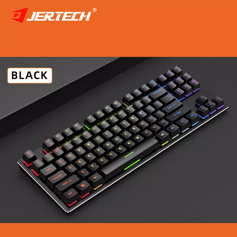 Teclado Mecánico Gamer RGB Jertech JK510 Switch Blue