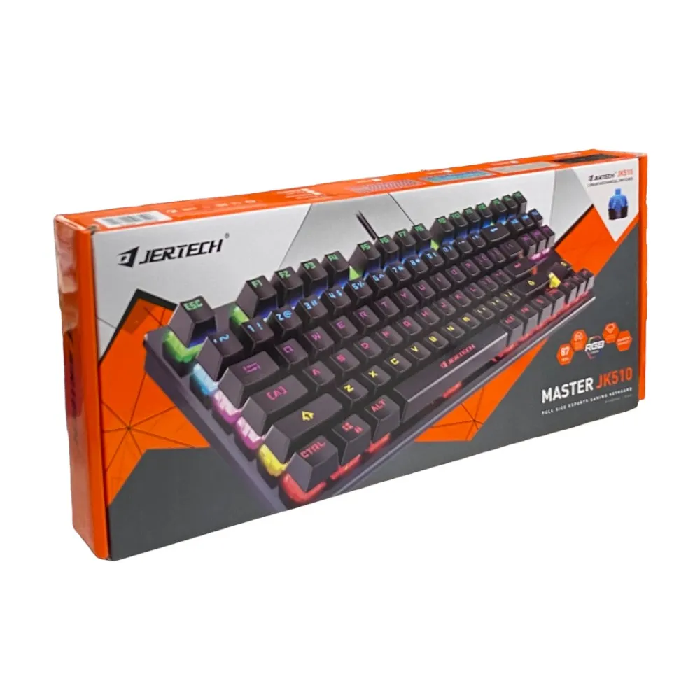 Teclado Mecánico Gamer RGB Jertech JK510 Switch Blue