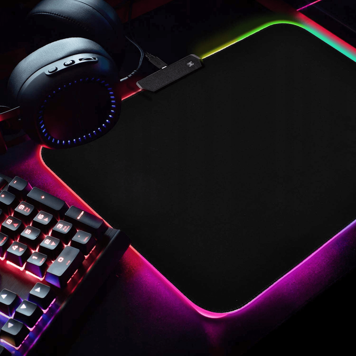 Alfombrilla Mousepad Gamer RGB Antideslizante 30x80 GMS-X5