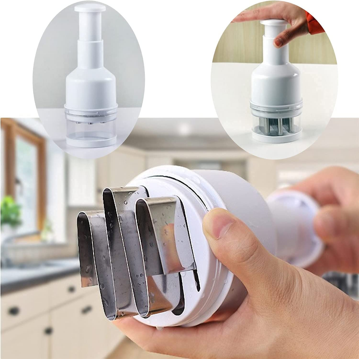 Picadora Prensa Procesador Manual de Verduras y Alimentos