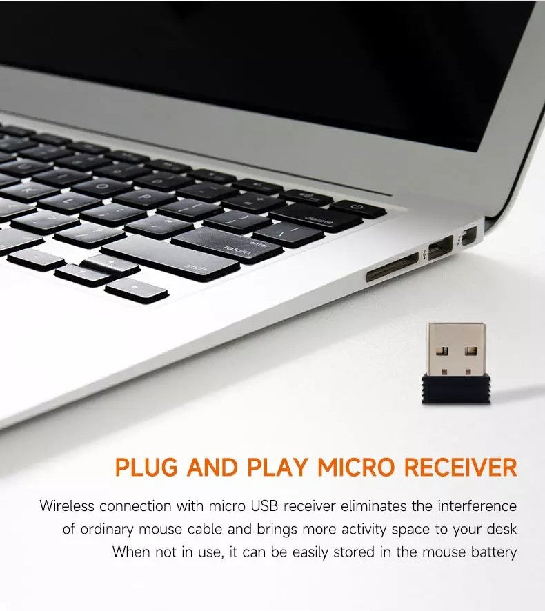 Mouse Inalámbrico DPI Variable 6 botones Jertech W300