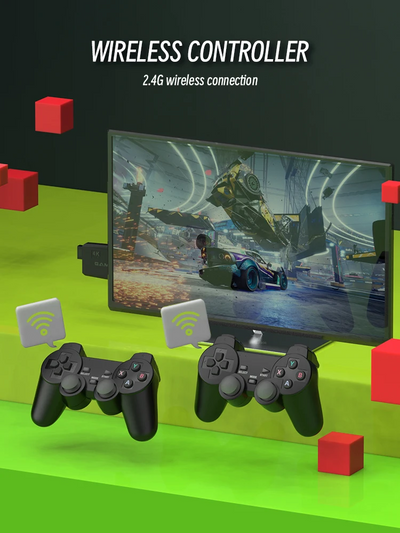 CONSOLA RETRO 4K HDMI 2 CONTROLES INALAMBRICOS - Tienvir