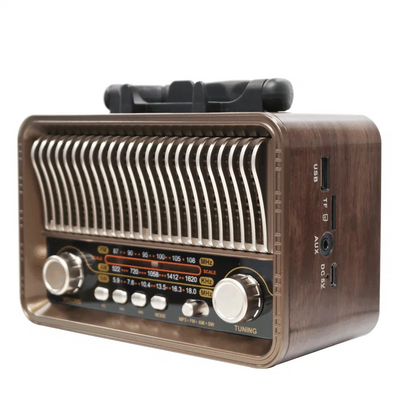 RADIO PARLANTE ANTIGUO ESTILO VINTAGE M-1232BT - Tienvir