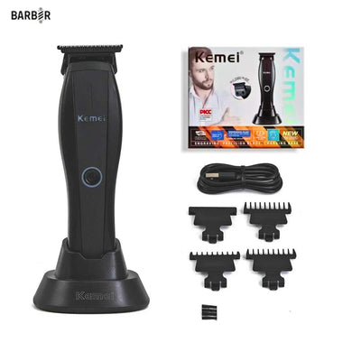 Maquina Cortadora De Pelo Profesional Inalámbrica Original Kemei KM-2295 Con Base De Carga - Tienvir