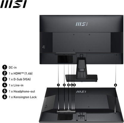 Monitor MSI PRO MP251 24.5-inch IPS 1920 x 1080 (FHD) 100Hz