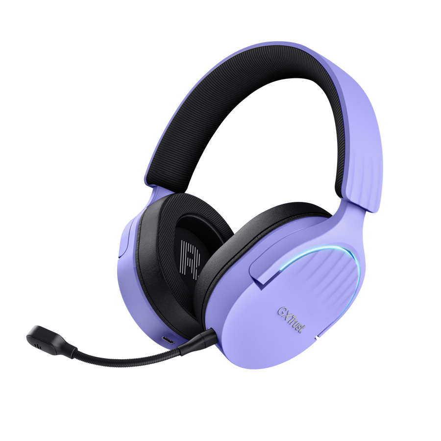 Auriculares Gamer Trust Fayzo Wireless (GXT 491) – 50 mm • 7.1 Virtual • Dual Wireless • RGB