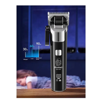 Maquina Rasuradora profesional para Hombres pantalla Digital recargable  Kemei KM-1833 - Tienvir