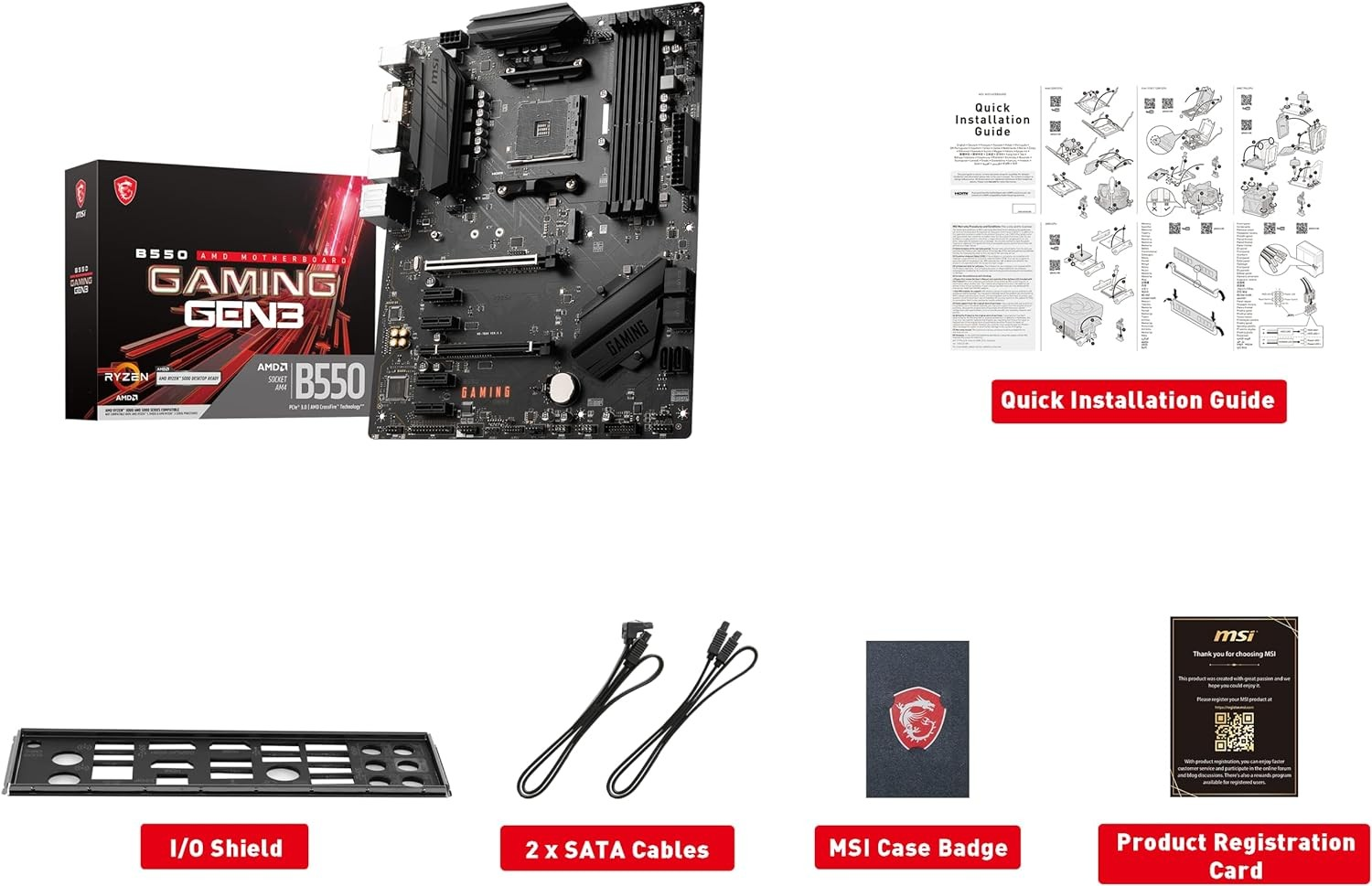 Placa Madre MSI B550 Gaming Gen3