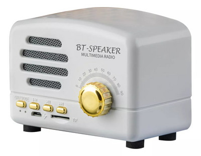 Mini Radio Parlante Bluetooth Vintage BP-PV129BT - Tienvir