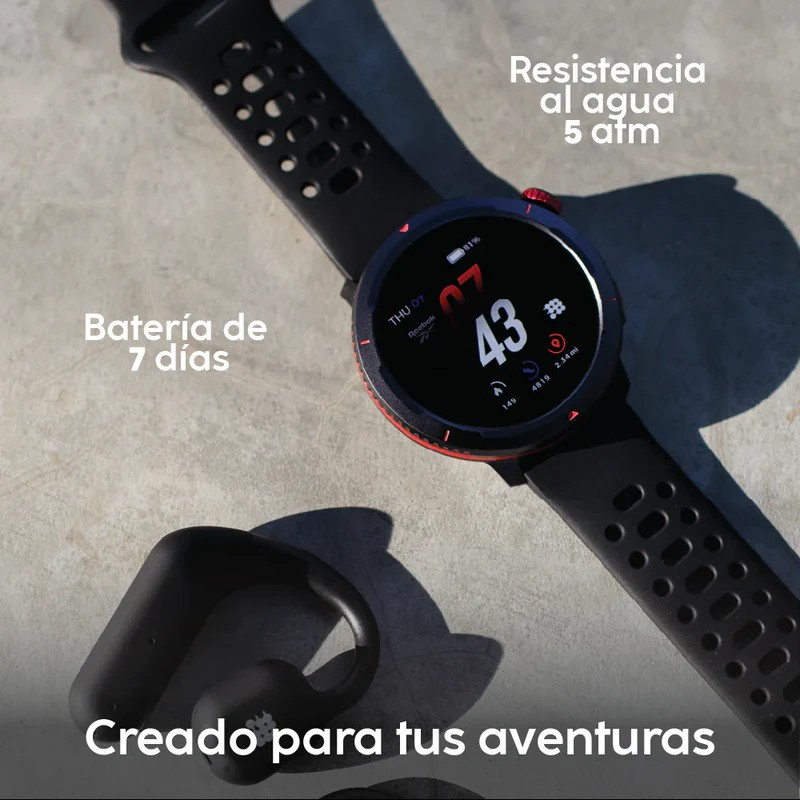 Cubitt x Reebok Smartwatch Gen2 AMOLED con GPS Negro