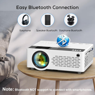 Mini Proyector TMY 720p con soporte Full HD 170" y Bluetooth - Tienvir