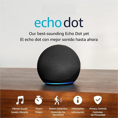 Echo Dot 5ª generación — Alexa, altavoz inteligente compacto - Tienvir