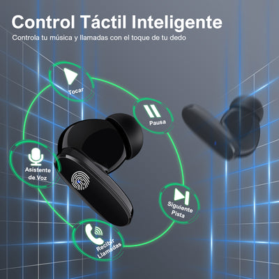 AUDIFONOS INALAMBRICOS BLUETOOTH 1HORA AUT205 - Tienvir