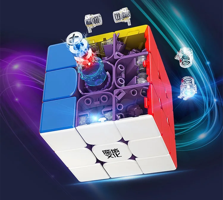Cubo Rubik Magnetico MOYU Super RS3M Purpura