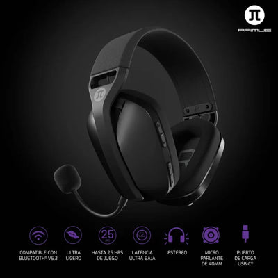 Diadema Gamer Alámbrica e Inalámbrica, Multiplataforma - Primus Arcus 360BT - Tienvir