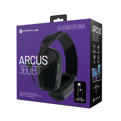 Diadema Gamer Alámbrica e Inalámbrica, Multiplataforma - Primus Arcus 360BT - Tienvir