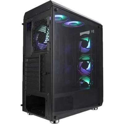 GABINETE ICEBERG CRYSTAL G11 + 4 VENTILADORES - Tienvir