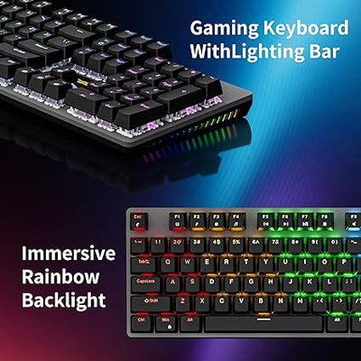 Teclado Mecánico 100% Switches Rojos - Newmen GM325 PRO - Tienvir