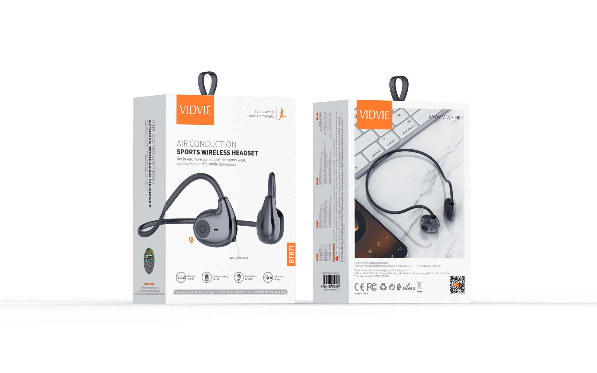 Vidvie BT871 — Auriculares deportivos inalámbricos / conducción ósea