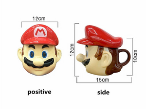 Mug Rostro Mario Bros con Tapa