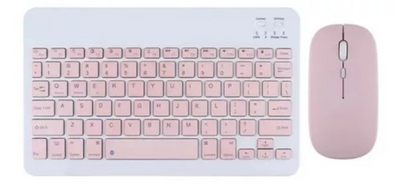 COMBO TECLADO + MOUSE INALÁMBRICO COLORES PASTEL - Tienvir
