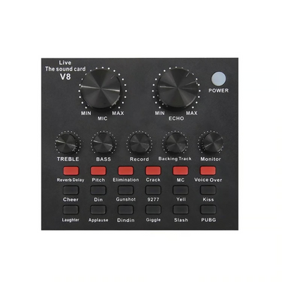 TARJETA DE AUDIO V8 PARA MICROFONO - Tienvir