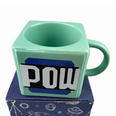 Mug Cuadrado Mario Bros Pow Retro - Tienvir