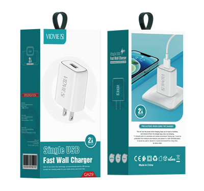 Cargador de Pared Vidvie QA29 - Tienvir